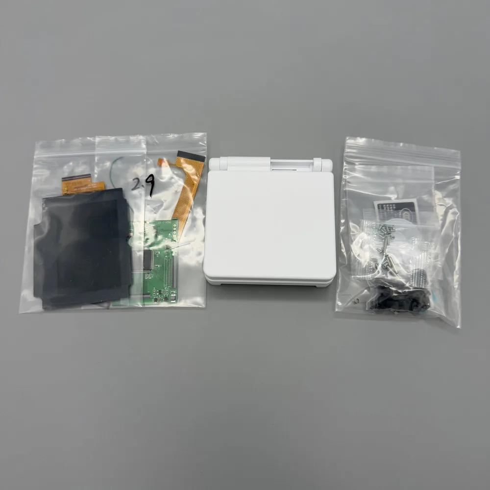 GBASP-LCD IPS de alto brillo y kit de carcasa para Gameboy advance SP, 2,9" - imagen 2