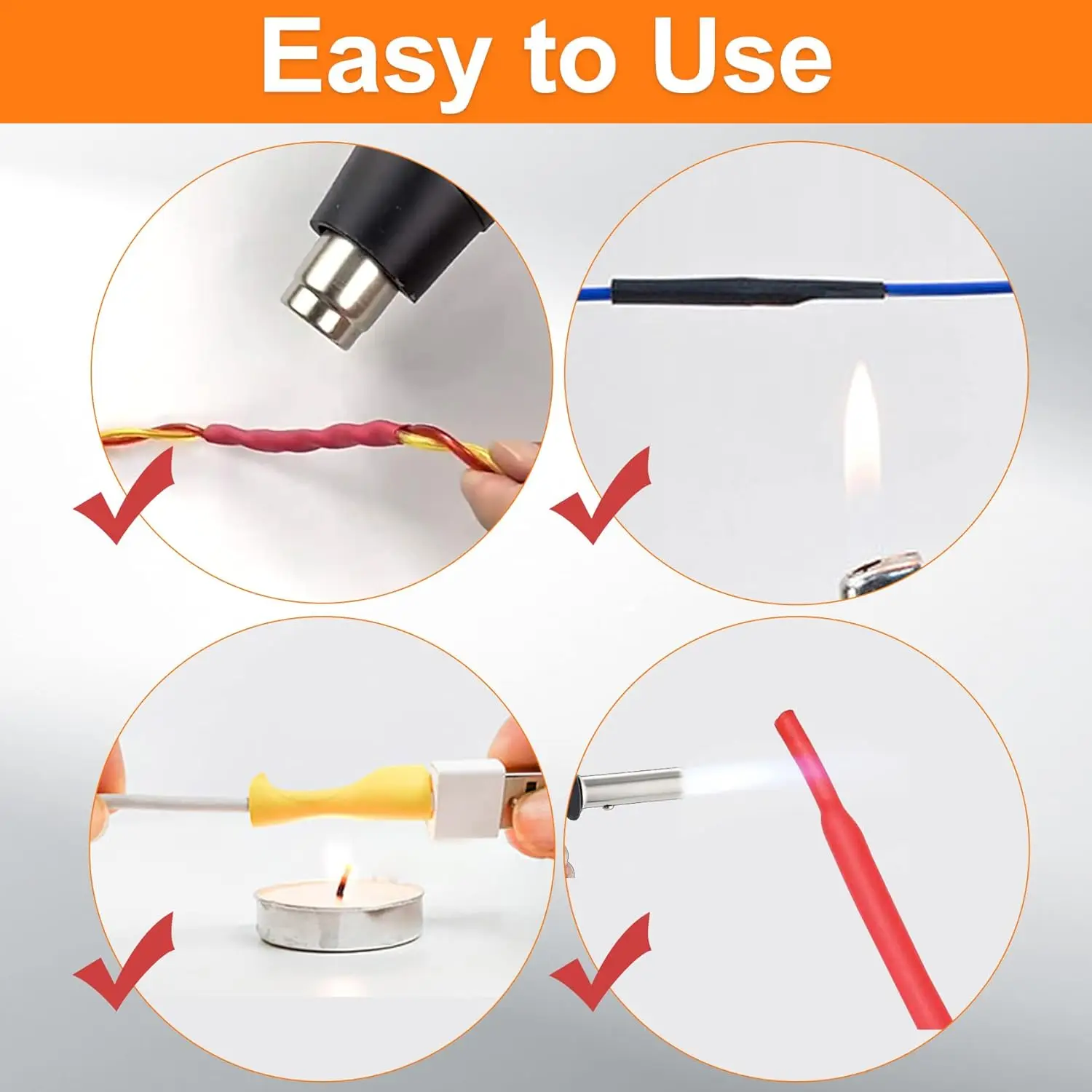 Kit de tubos termorretráctiles de 580/560 piezas, Material EVA en 6 colores, 11 tamaños, Ideal para aislamiento eléctrico, reparaciones y Conne de cables - imagen 2