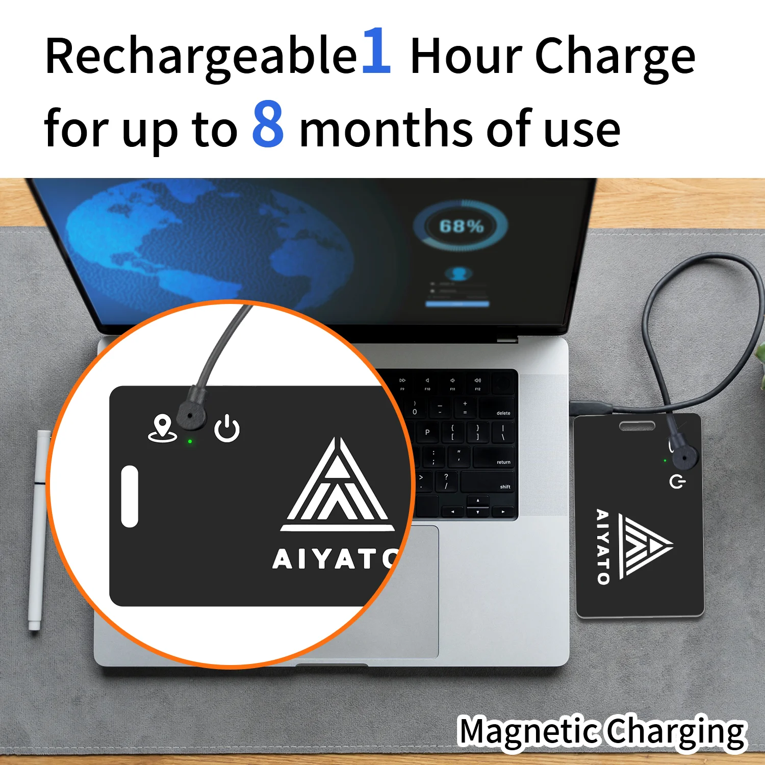 Etiqueta GPS para niños/anzianos, tarjeta de etiqueta de aire inteligente, rastreador de mascotas, etiqueta Bluetooth inteligente, rastreador de pérdida de coche para Apple Find My APP IOS System - imagen 5