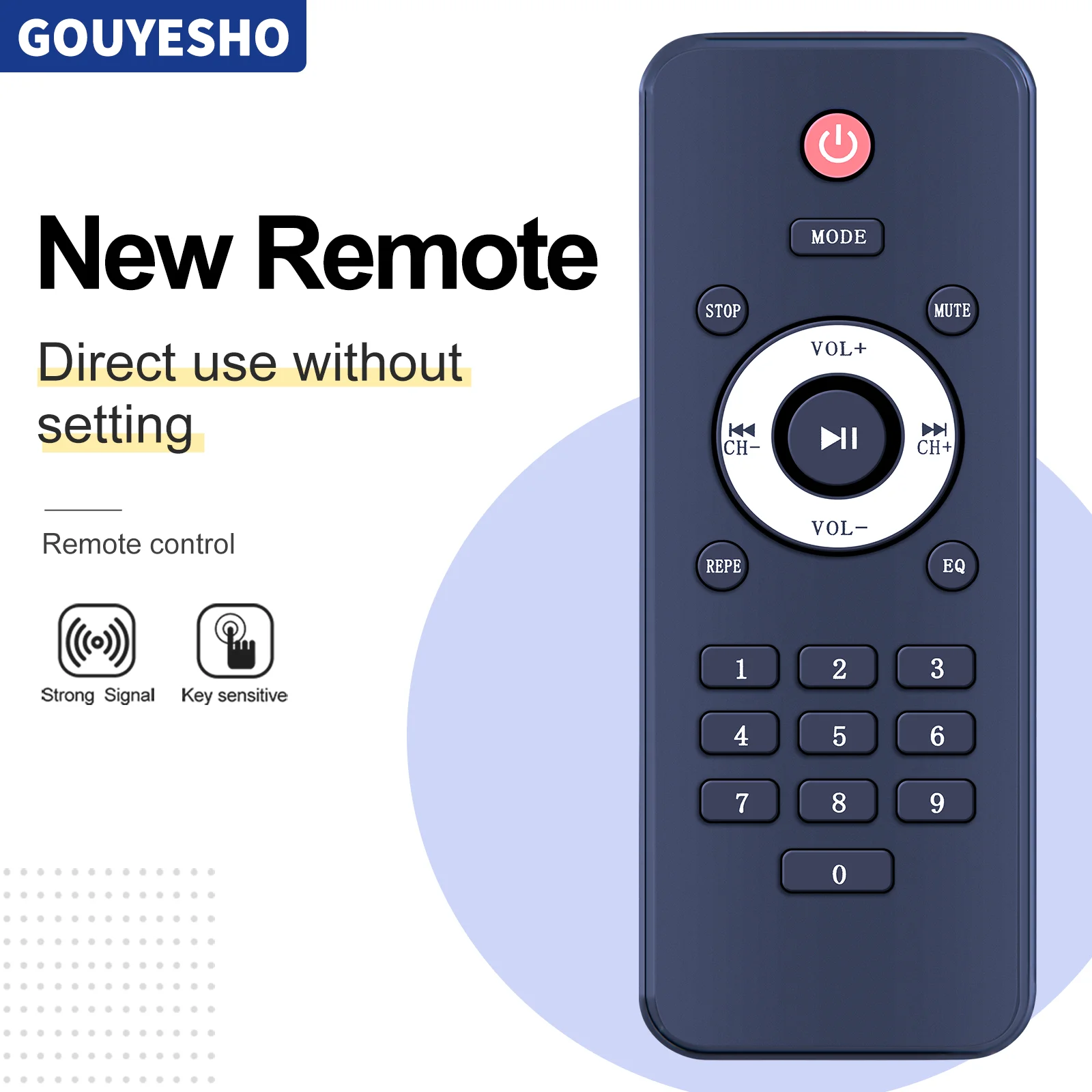 Control remoto para pro Eck Club 3000, altavoz de DJ con alimentación portátil, 12 PARTY12