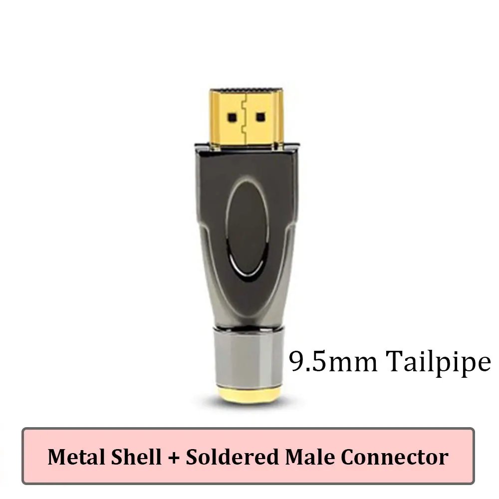 Conector HDMI de soldadura con carcasa, conector de Cable HD de soldadura de Metal DIY, junta de Cable de datos HD de alta velocidad para computadora, TV, cobre puro - imagen 2
