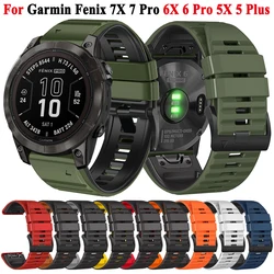 Garmin Fenix 7X/7 Pro/6X/5X – Correa de Silicona Liberación Rápida