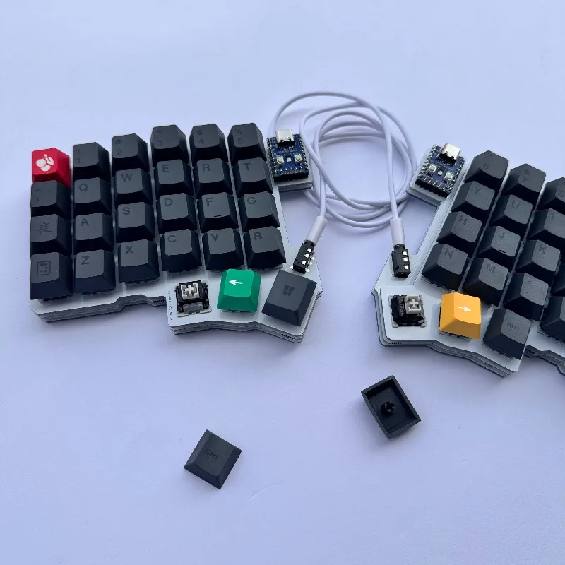 Silakka54 teclado inalámbrico dividido personalizado intercambio en caliente Bluetooth modo Dual teclado ergonómico dividido teclados mecánicos para juegos