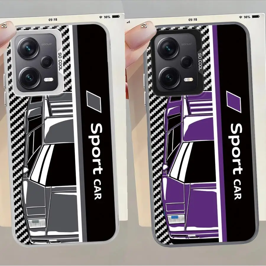 Funda trasera para teléfono Xiaomi Mi 12T Pro 13T 11 Lite Sport Car - imagen 5