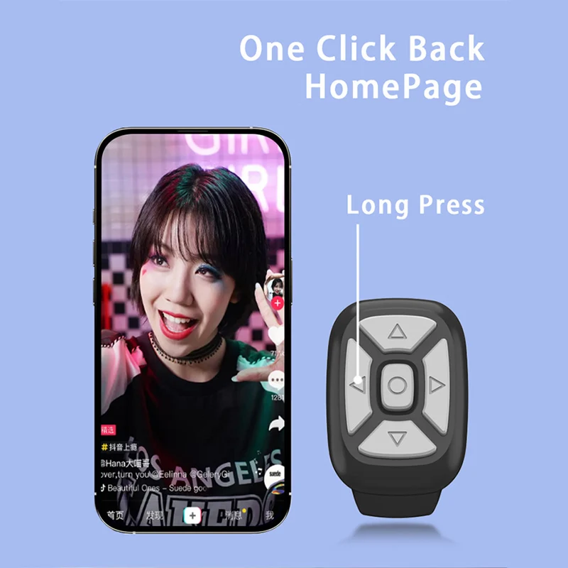 Inalámbrico Bluetooth móvil Selfie perezoso música instantánea vídeo Control remoto anillo teléfono móvil controlador Bluetooth para Xiaomi Apple - imagen 2