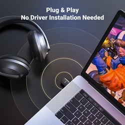 UGREEN Adaptador Bluetooth 5.3 aptX para PS5 Switch Auriculares