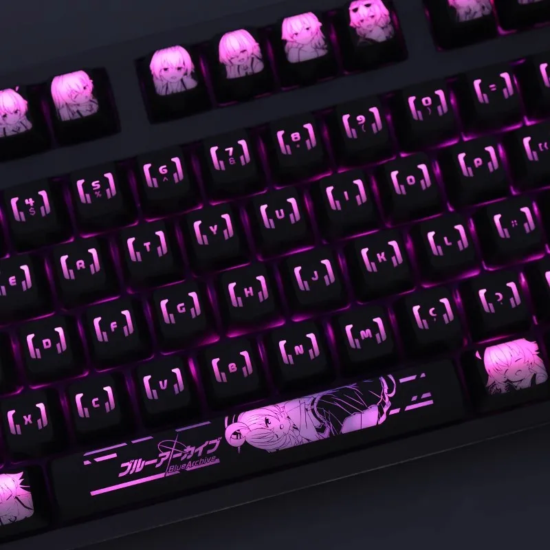 Juego de teclas retroiluminadas Takanasi Hosino para Logitech G610 G Pro X Razer BlackWidow Huntsman Corsair K70 K100, 1 Juego - imagen 3