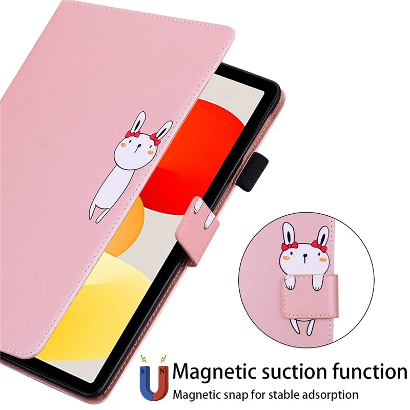 Funda para tableta Redmi Pad SE, Funda de 11 ", bonita Funda con tapa tipo billetera de dibujos animados para Coque Xiaomi Red Mi Pad Redmi Pad Se 2023, Funda para niños - imagen 3
