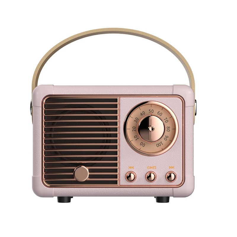Altavoz Bluetooth Retro HM11, reproductor de música Retro clásico, sonido estéreo, decoración portátil, Mini altavoces, reproductor de música de viaje - imagen 3