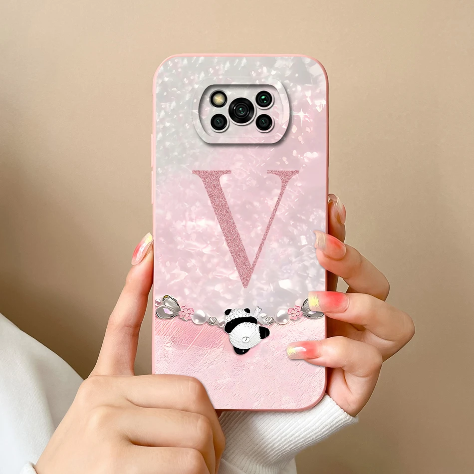 Funda para Poco X3 Pro/X3 NFC/X3 GT Funda letras de moda contraportada de alta calidad para Poco X 3 GT X3Pro X3NFC carcasa de teléfono suave - imagen 4