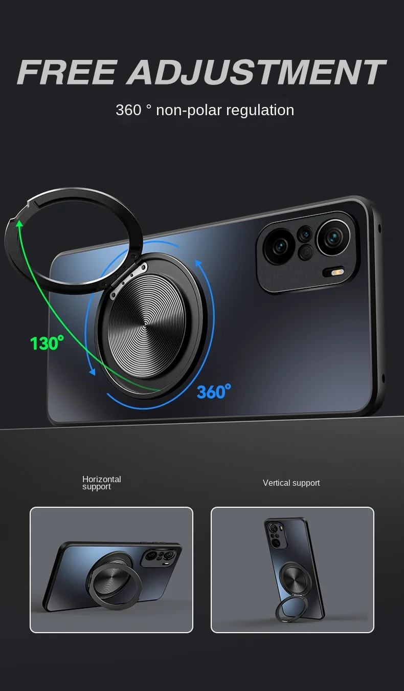 Funda dura mate con anillo magnético, carcasa trasera protectora para Huawei Nova 12, 11, 10, 9, 8, 7 Pro, 11, 9, 8, 7 Se, 6, 5 - imagen 3