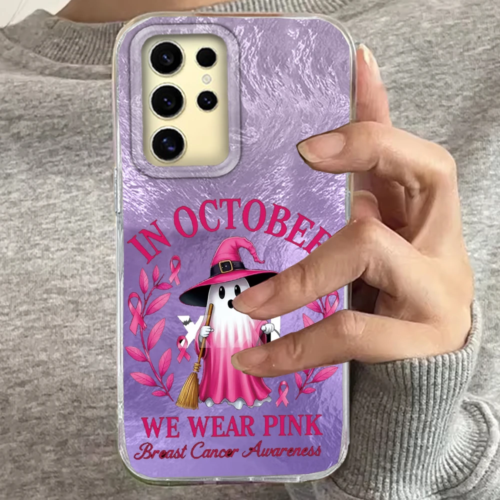 Para Samsung Galaxy S25 Edge S24 S23 S22 S21 S20 FE Plus Ultra Halloween calabaza espeluznante fantasma parachoques trasero a prueba de golpes funda de teléfono - imagen 5