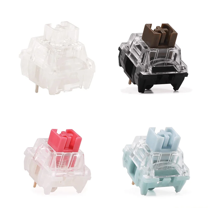 Interruptor silencioso TTC, blanco azulado, congelado, silencioso, marrón, rojo, V3, teclado mecánico silencioso, interruptores MX RGB SMD, Kit de intercambio en caliente, interruptor silencioso