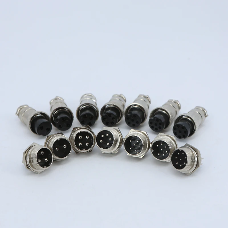 Acoplador de enchufe de aviación de Metal GX16, conector macho hembra 2/3/4/5/6, Pin central, Terminal de Cable eléctrico, extremo fijo, tipo móvil M20 - imagen 5