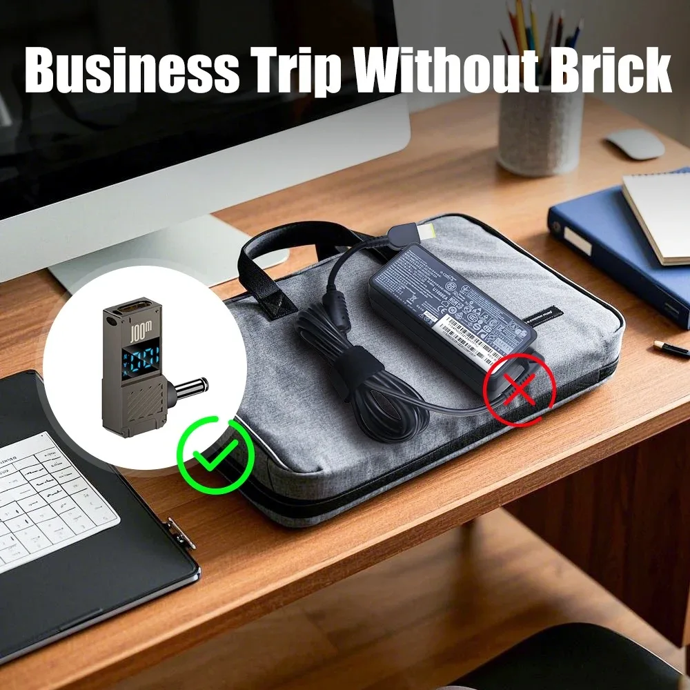 Adaptador de corriente para ordenador portátil Hobo PD100W, convertidor de suministro de cargador para DELL macho DC 4,5x3,0/7,4x5,0 a adaptador tipo C hembra - imagen 4