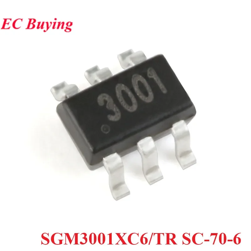 20 piezas/5 unidades SGM3001 SGM3001XC SGM3001XC6/TR 3001 SC-70-6 SPDT unipolar doble tiro interruptor de señal analógica Chip IC
