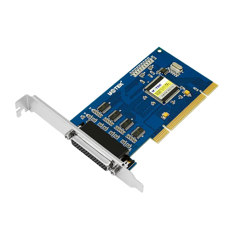 UOTEK-Tarjeta Serial PCI a RS-232, convertidor de expansión DR44 de alta velocidad, 4 puertos, RS232, adaptador de Grado Industrial, UT-754 - imagen 2