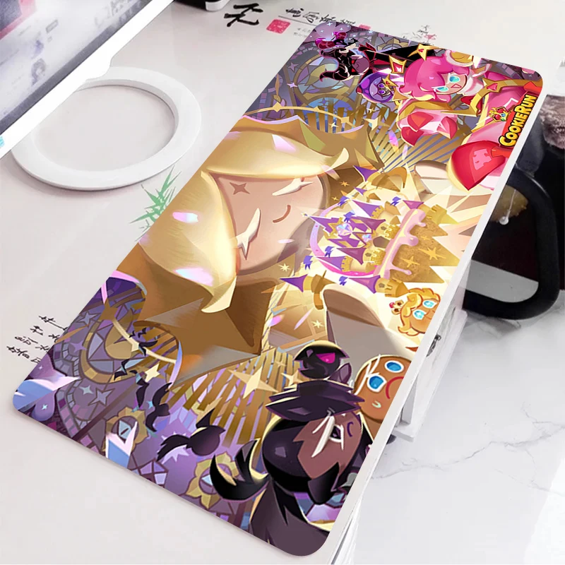Alfombrilla de ratón grande C-Cookie Run Kingdom, alfombrilla de escritorio de Anime, accesorios para PC, alfombrilla de ratón para juegos de ordenador, alfombrilla de ratón suave Kawaii - imagen 3