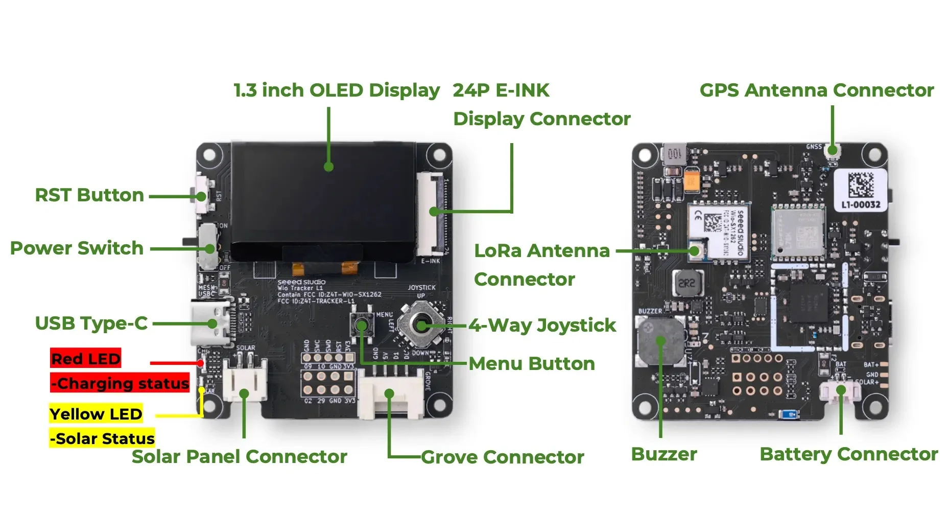 Wio Tracker L1: LoRa SX1262 (862-930MHz), nRF52840, GPS L76K y nodo meshtástico de baja potencia - imagen 4