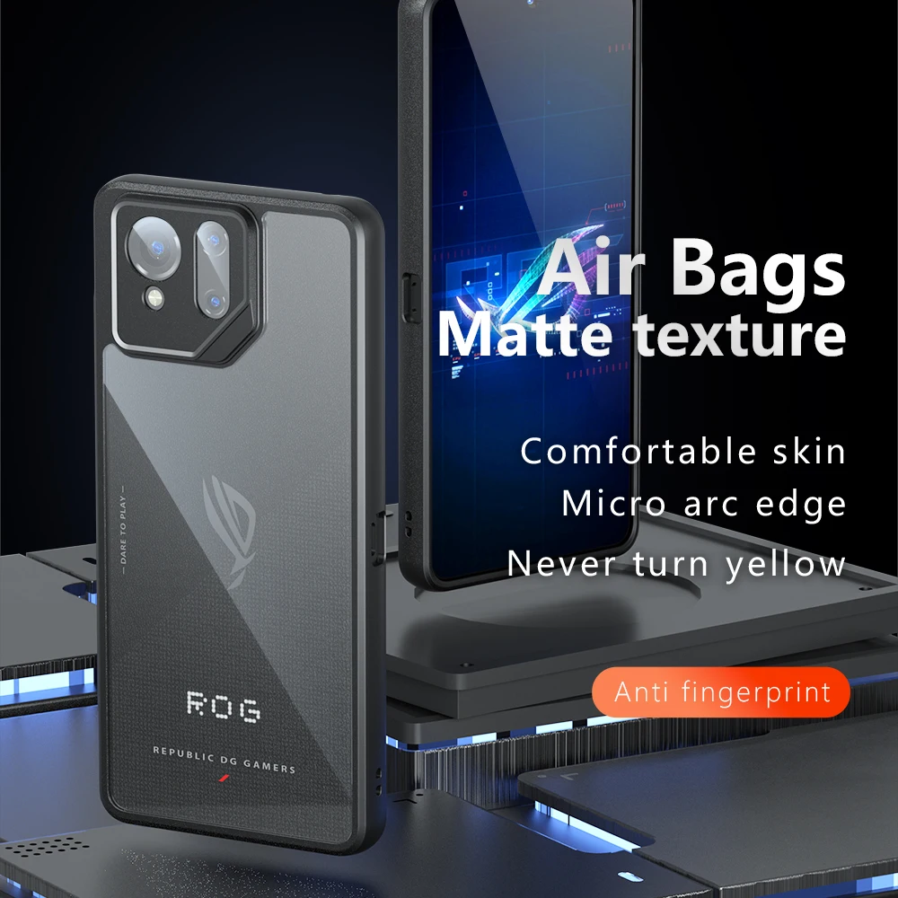 Para Asus ROG Phone 9 Pro 5G Funda trasera Phnoe Funda a prueba de golpes Airbag anticaída protectora antihuellas mate Funda Coque - imagen 3