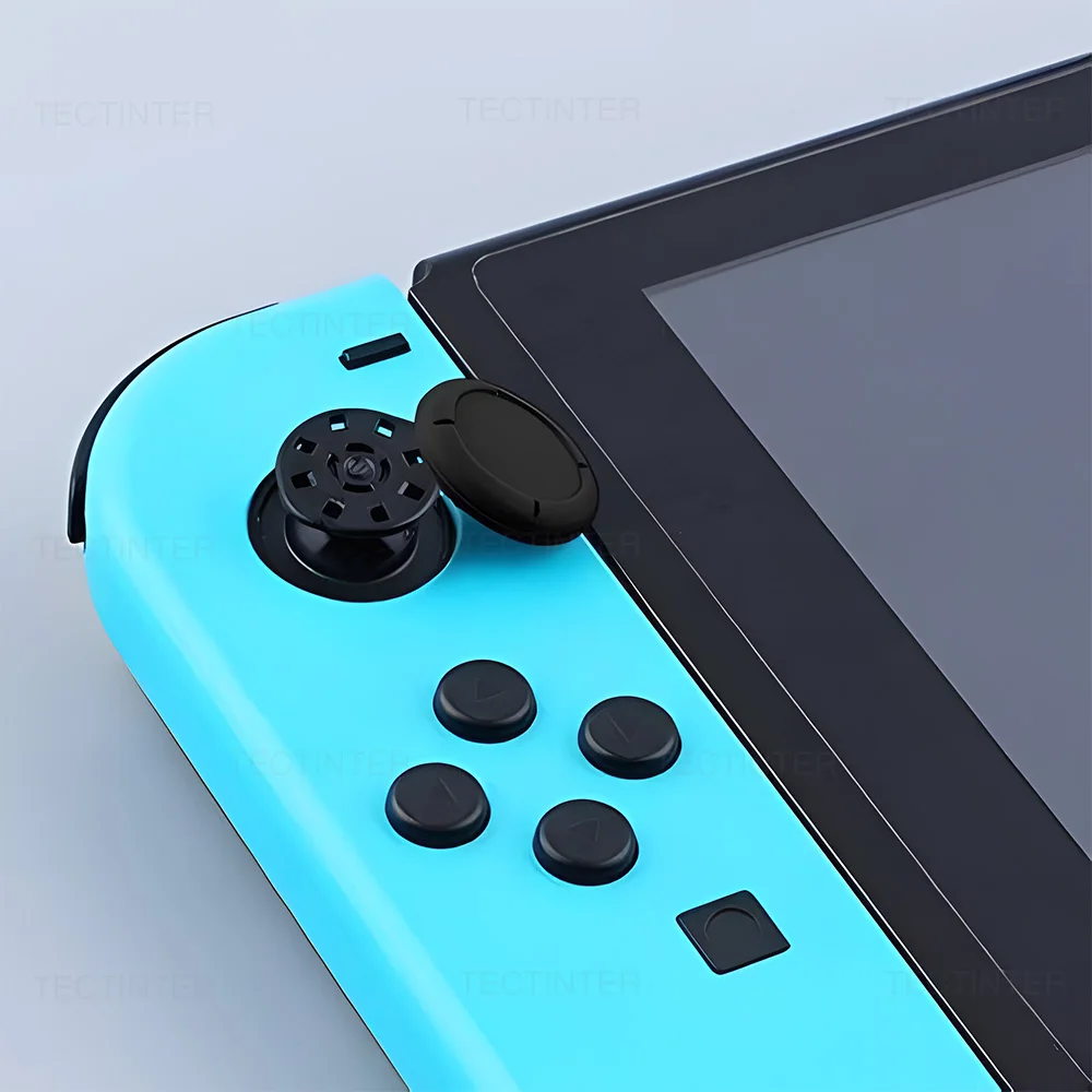Tapas de agarre para Nintendo Switch/controlador OLED/Lite, Joystick analógico 3D, botón de cubierta de repuesto para accesorios de interruptor NS - imagen 5