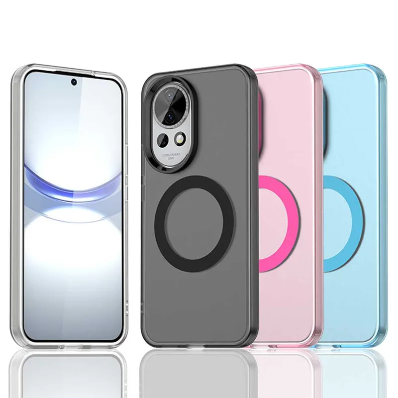 Para Huawei Nova 13 funda para Huawei Nova 13 12 funda Color caramelo translúcido mate magnético a prueba de golpes parachoques para Nova 13 Nova 12 - imagen 2