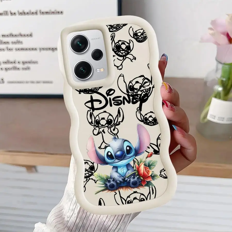 Funda de punto de dibujos animados de Disney para Xiaomi Redmi 10A 12C 9T 10C 14C A3 9C 13C A5 A1 + A2 Plus, funda suave para teléfono