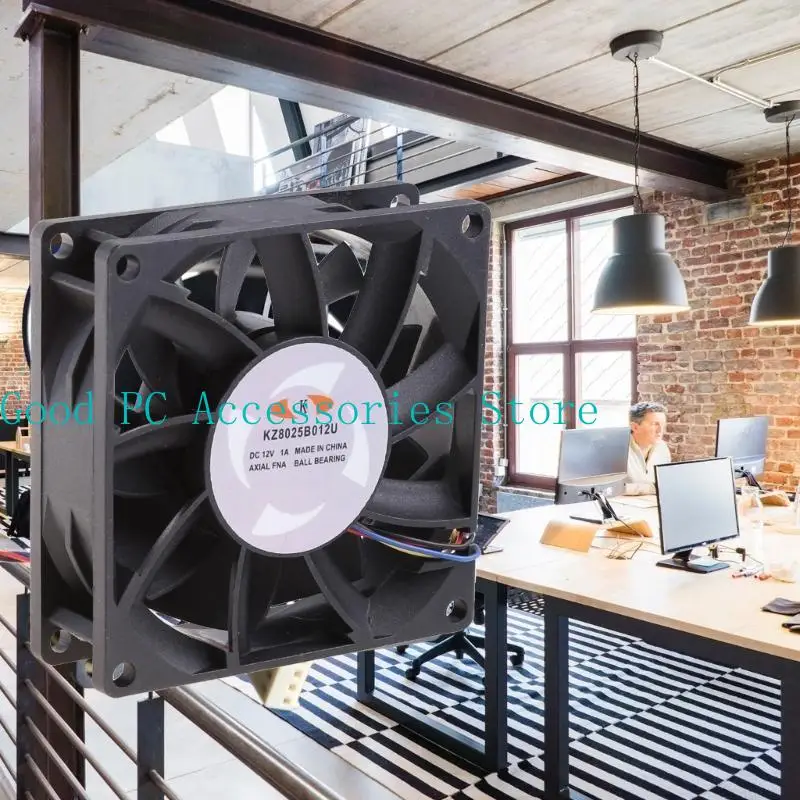 R53C para ventilador computadora sin escobillas 8x8x2.5cm 85.2cf 4 Control velocidad PWM alambre FFB0812E - imagen 4