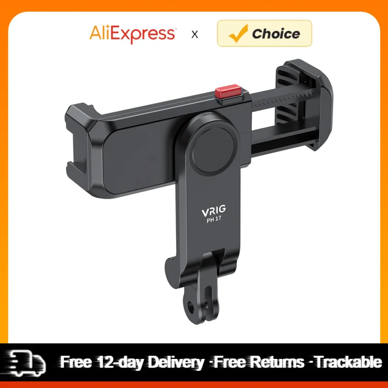 VRIG PH17 Soporte para teléfono con trípode multifuncional, abrazadera para teléfono 360 °   Giratorio con accesorios para soportes de zapatos fríos duales