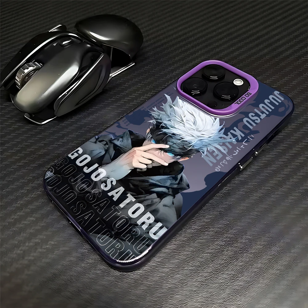 Jujutsu Kaisen Satoru Gojo funda de teléfono para OPPO Reno 6 6Pro 7 7Pro 7Z 8T 10Pro Plus 5G funda trasera mate a prueba de golpes - imagen 4