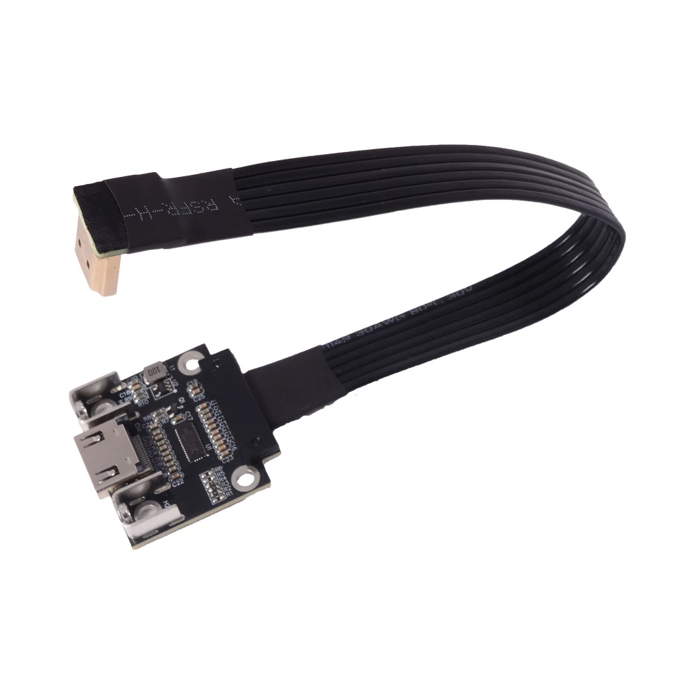 Cable de extensión de vídeo de cinta plana incorporado HDMI2.1 macho a hembra tipo A estándar 4K/144Hz FPC FPV GPU V2.1/2,0 extensor de Audio - imagen 4