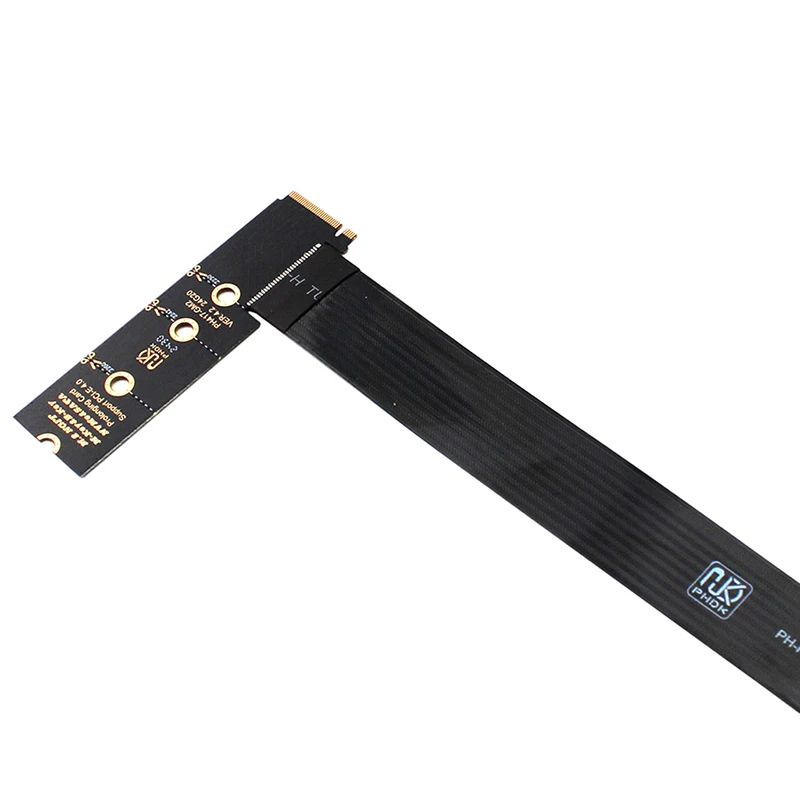 Cable de extensión M.2 PCI-e / M2 NGFF SATA SSD PCIE4.0 M.2 M Key para Cable de extensión NVME adaptador de tarjeta elevadora SSD para ordenador portátil - imagen 2