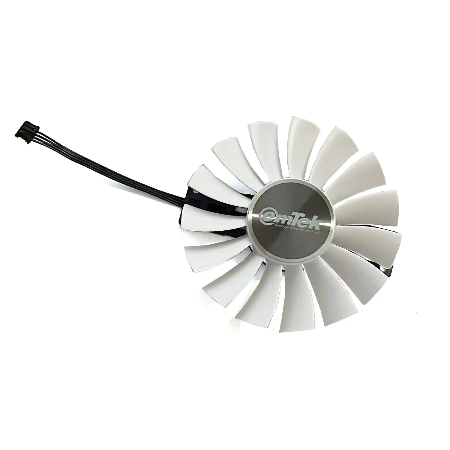 Nuevo Original 4 PIN 85MM FD9015U12S DC 12V 0.55A para EMTek GeForce GTX 1060 6GB HV ventilador de refrigeración de tarjeta gráfica monstruo blanco - imagen 5