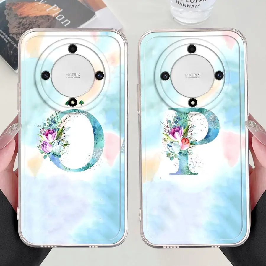 Funda de teléfono suave para Honor X8b X9b X7b Y9 Prime 2019 90 Lite X9a letras exquisitas P