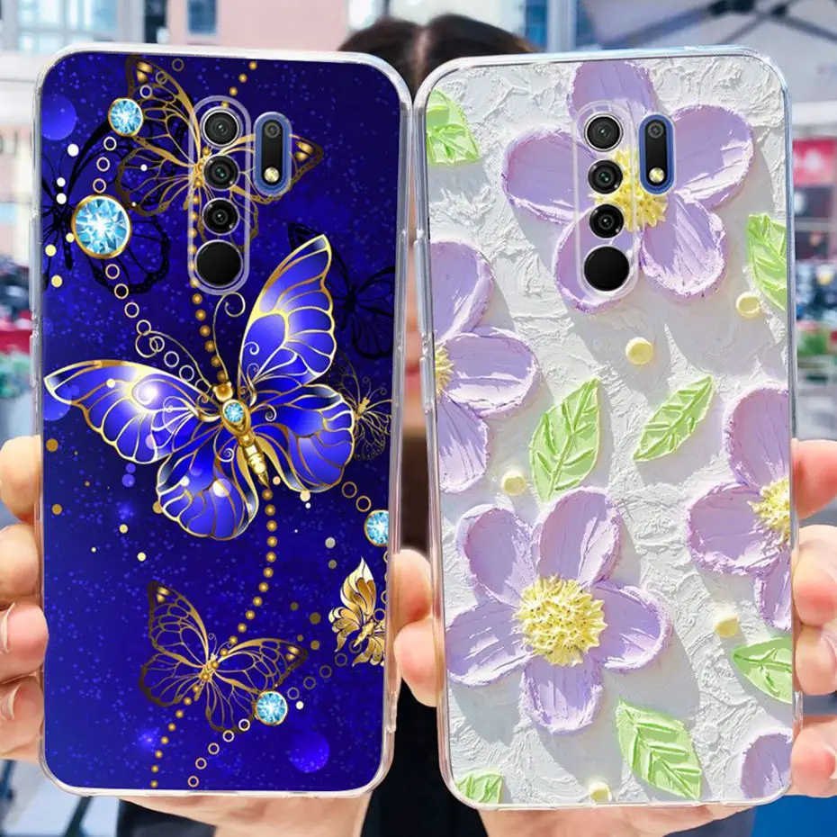 Funda pintada para Xiaomi Redmi 9, carcasa trasera de TPU de silicona suave para Redmi 9 Prime, Redmi9 (China) - imagen 4