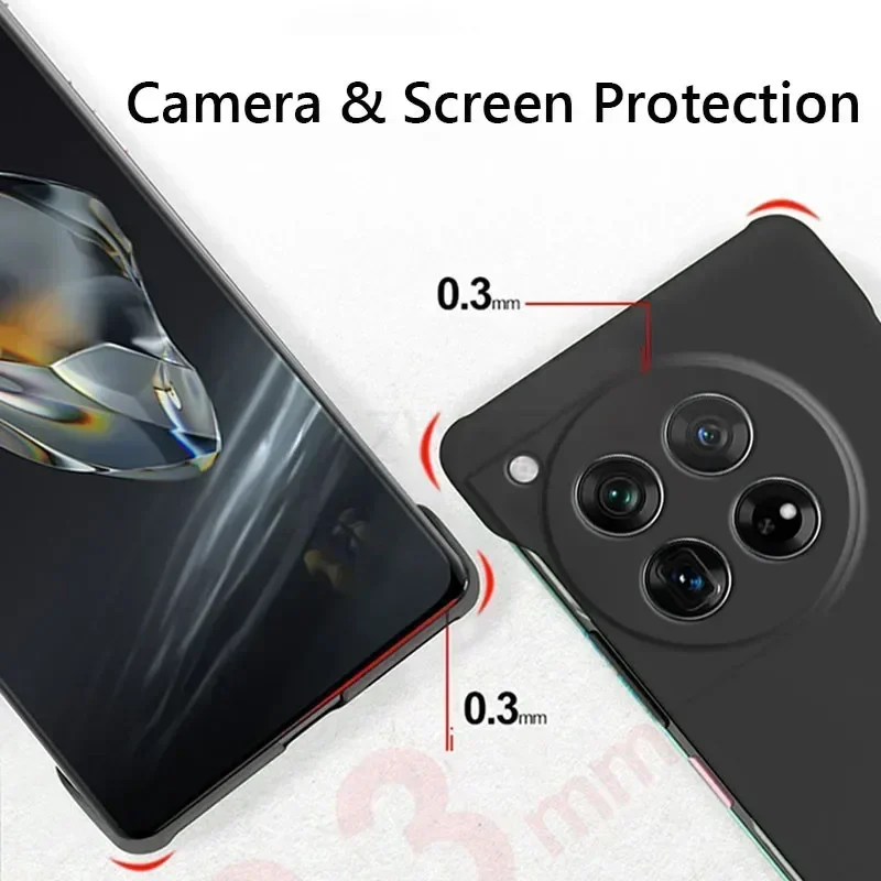 Funda trasera dura mate de piel delgada sin marco para OnePlus 13 One Plus 13 OnePlus13 5G Fundas a prueba de golpes Coque - imagen 2