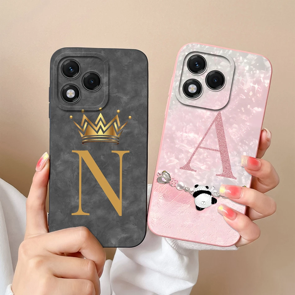 Funda para Honor 400 Lite con letras de Panda, protección completa, carcasa suave de silicona líquida de alta calidad, funda trasera de teléfono a prueba de golpes - imagen 2