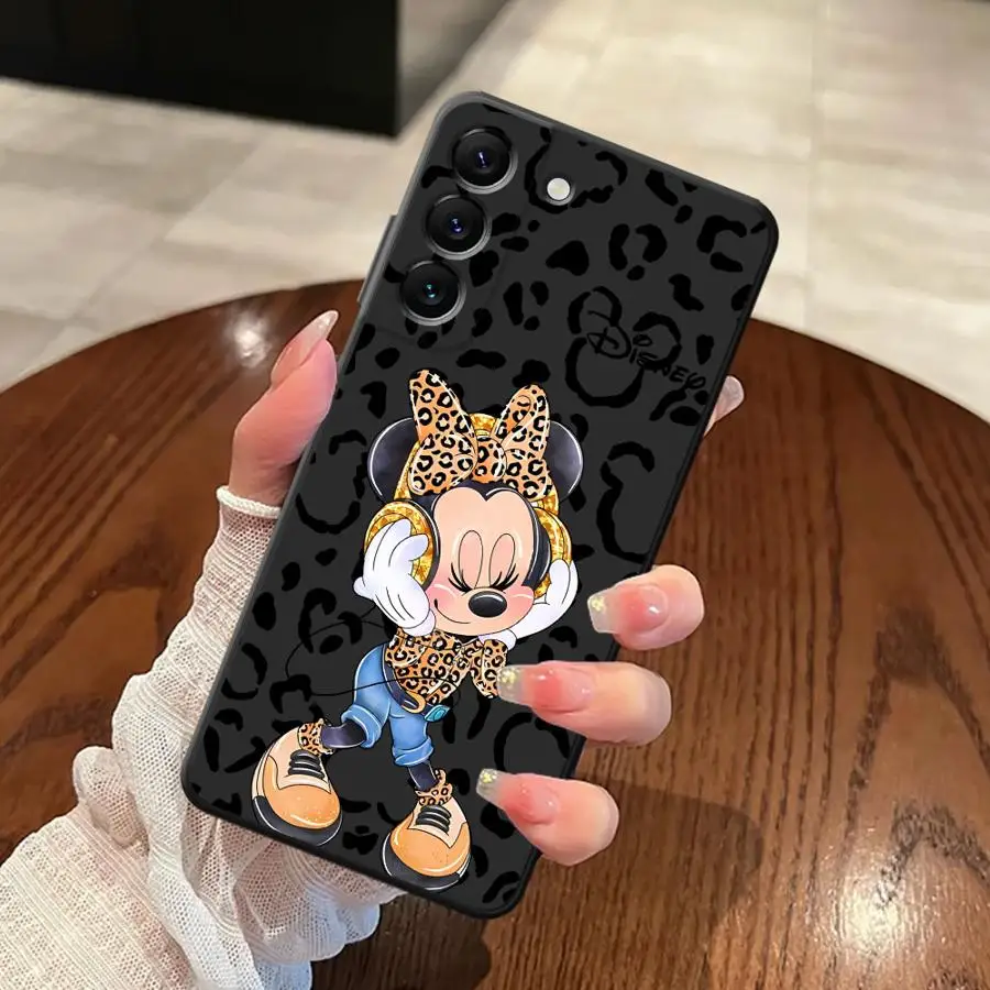 Funda para Samsung Galaxy A25 A71 A51 A73 A26 A72 A35 A32 A24 A55 A23 A53 A41 A36 A22 A52 funda negra suave para teléfono moda Disney - imagen 5