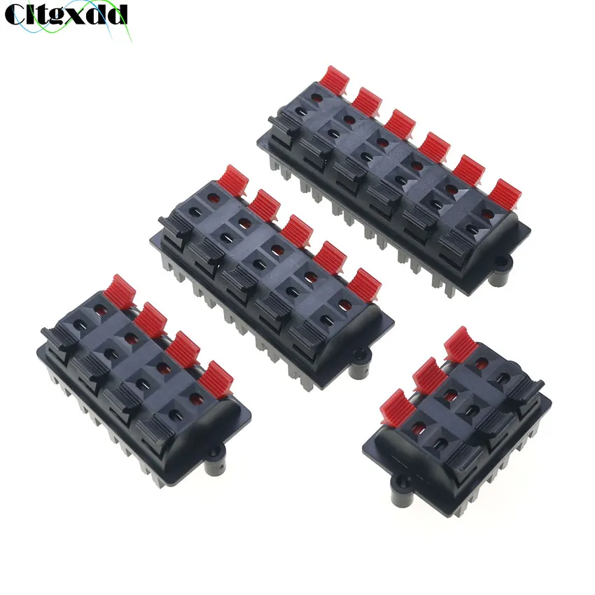 Cltgxdd Terminal de conector de 2, 3, 4, 5, 6, 8 y 12 posiciones, Conector de empuje, carga de resorte, Terminal de altavoz de Audio, Clip de placa de pruebas - imagen 5