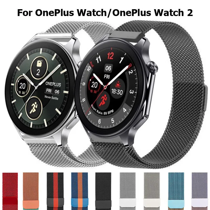 Correa Milanesa para OnePlus Watch 2, pulsera para OPPO Watch X, 4Pro, Realme, S, 2, 3Pro, 46mm - imagen 2