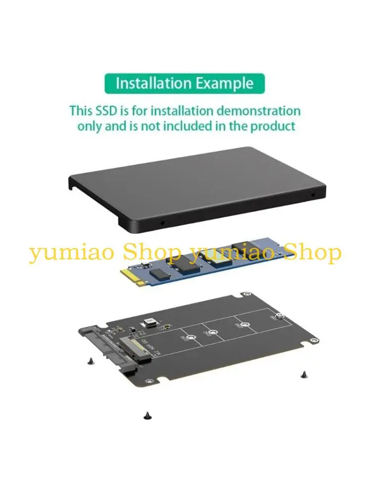 587b M.2 NGFF a SATA3.0 Recinto tarjeta adaptadora para transferencia datos