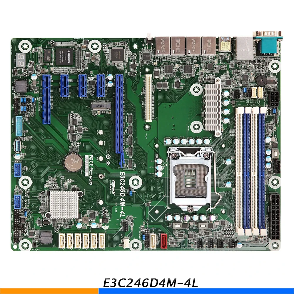 Placa base de servidor para E3C246D4M-4L LGA1151 DDR4 compatible con E-2100/E-2200 de buena calidad - imagen 2