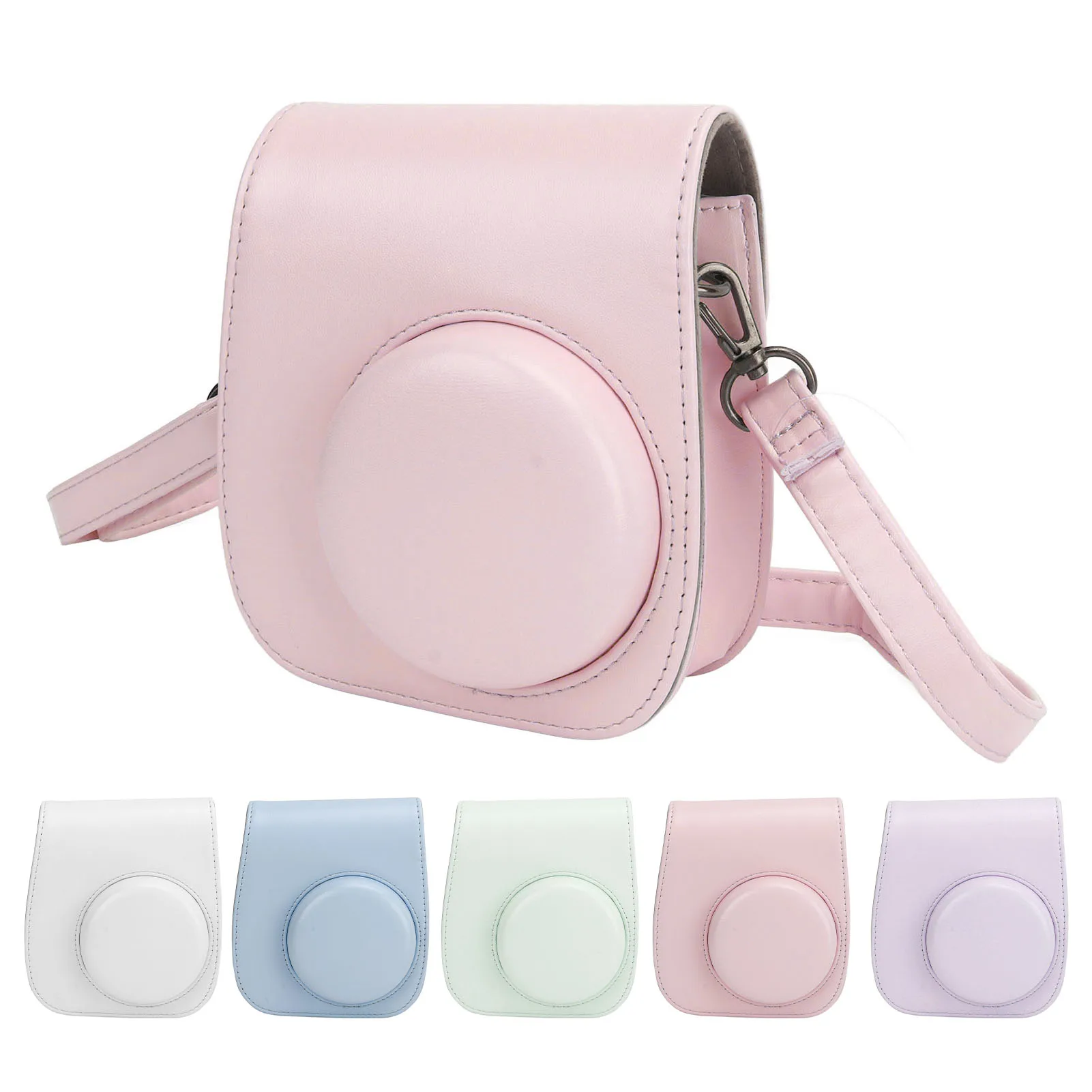 Estuche para cámara, bolso para cámara respetuoso con la piel con soporte de alta carga de PU antiarañazos con pegatinas para 12 - imagen 2