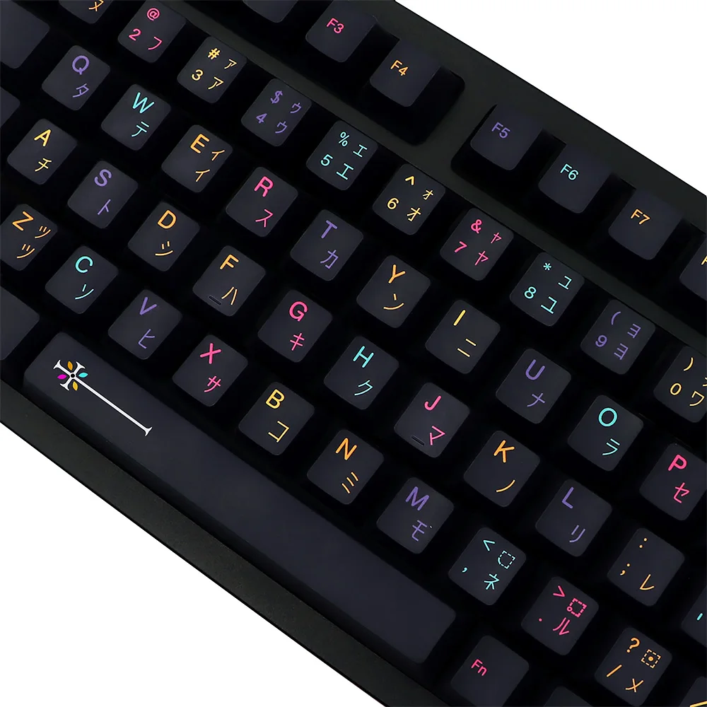 Mictlan-Juego de teclas de Cherry Height pbt dye sub para Gaming gk61/64/68/G610 K70 GMMK gmk, teclas iso - imagen 4