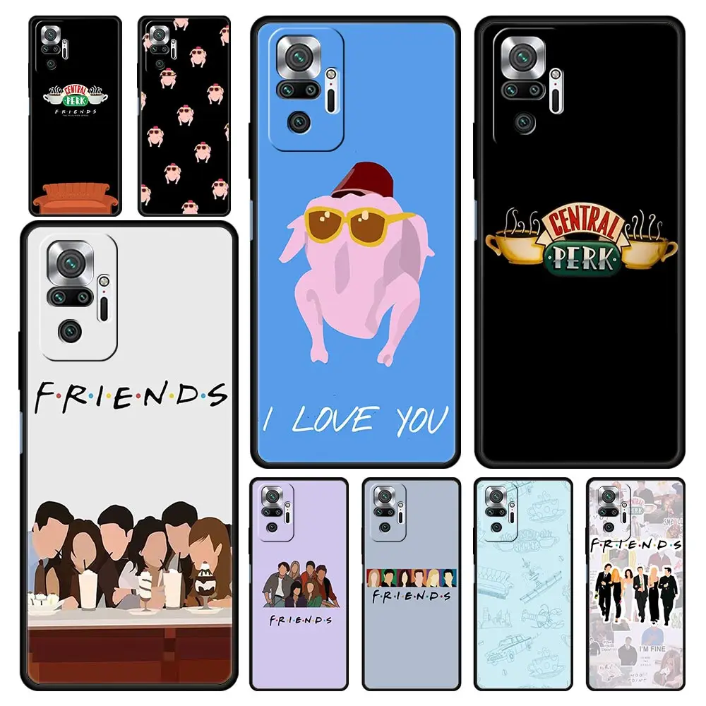 Funda de teléfono para Xiaomi Redmi Note 13 12 5G 9S 9 8 10 11 Pro 9T 13C 12C 10C 9C 9A 7 Pro, cubierta Central Perk Coffee friends tv show