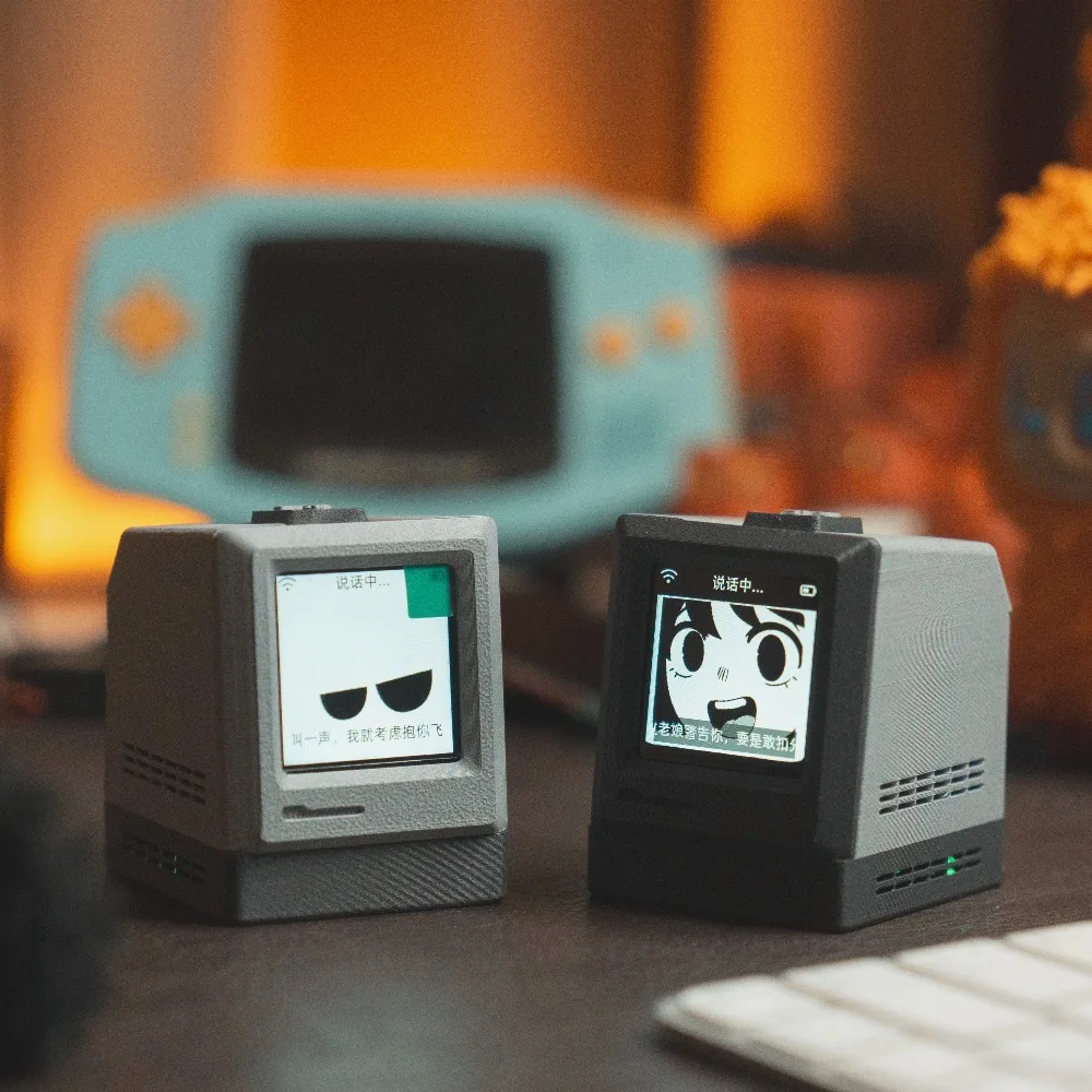 Robot de escritorio ESP32-S3MAX, Robot de Chat Retro personalizable DIY, Robot de reconocimiento de diálogo por voz, regalo de impresión 3D, asistente de voz