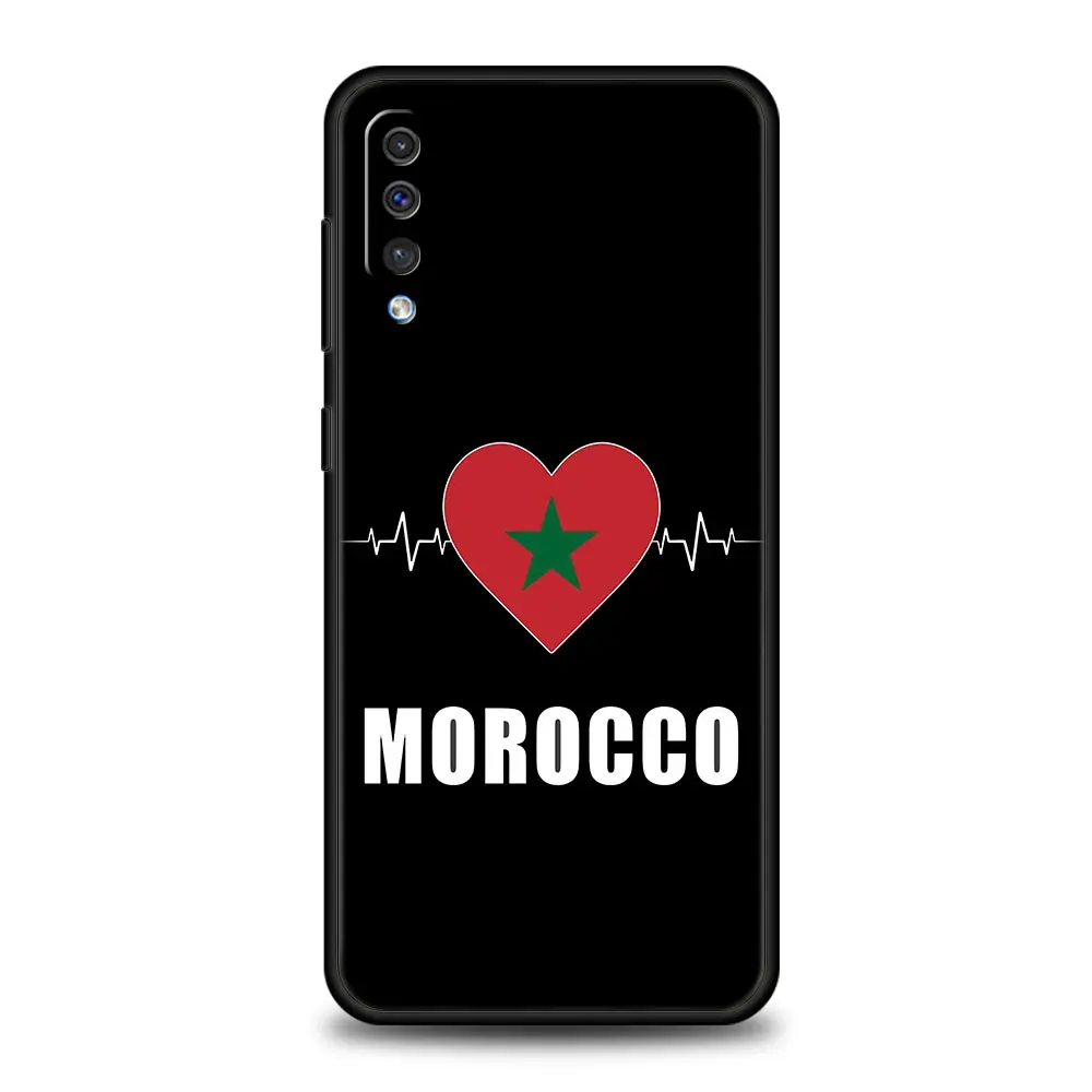 Funda de teléfono de fútbol con bandera de Marruecos para Samsung Galaxy, funda de silicona para Samsung Galaxy A52, A50, A70, A10, A30, A40, A20S, A20E, A02S, A12, A22, A72, A32, 5G, A04s - imagen 3