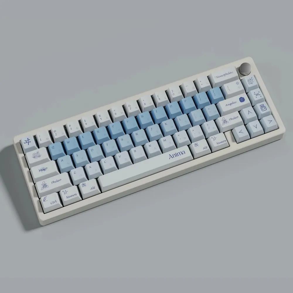 1 Set Anima Isekaijoucho Nemophlia Vtuber Keycaps PBT Dye Sub Key Caps Cherry Profile Anime Keycap For MX Switches Keyboard - imagen 2