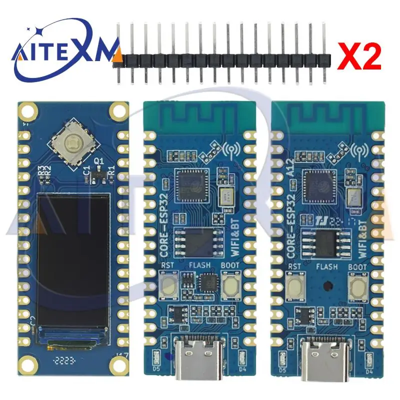 Placa de desarrollo ESP32 ESP32 C3, placa de núcleo LCD integrada, antena 2,4G, 32 pines, IDF, WiFi + Bluetooth CH343P para Arduino Microprython
