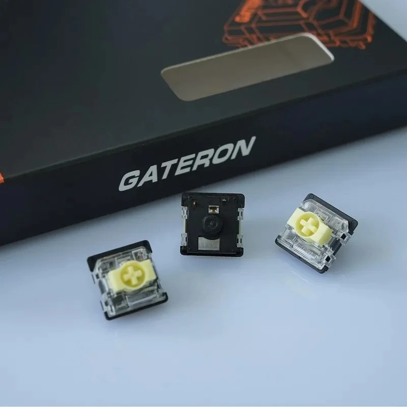 Gateron KS-33 perfil bajo 2,0 interruptor Banana luz 3 pines verde RGB DIY intercambio en caliente interruptores de teclado mecánico para juegos - imagen 5